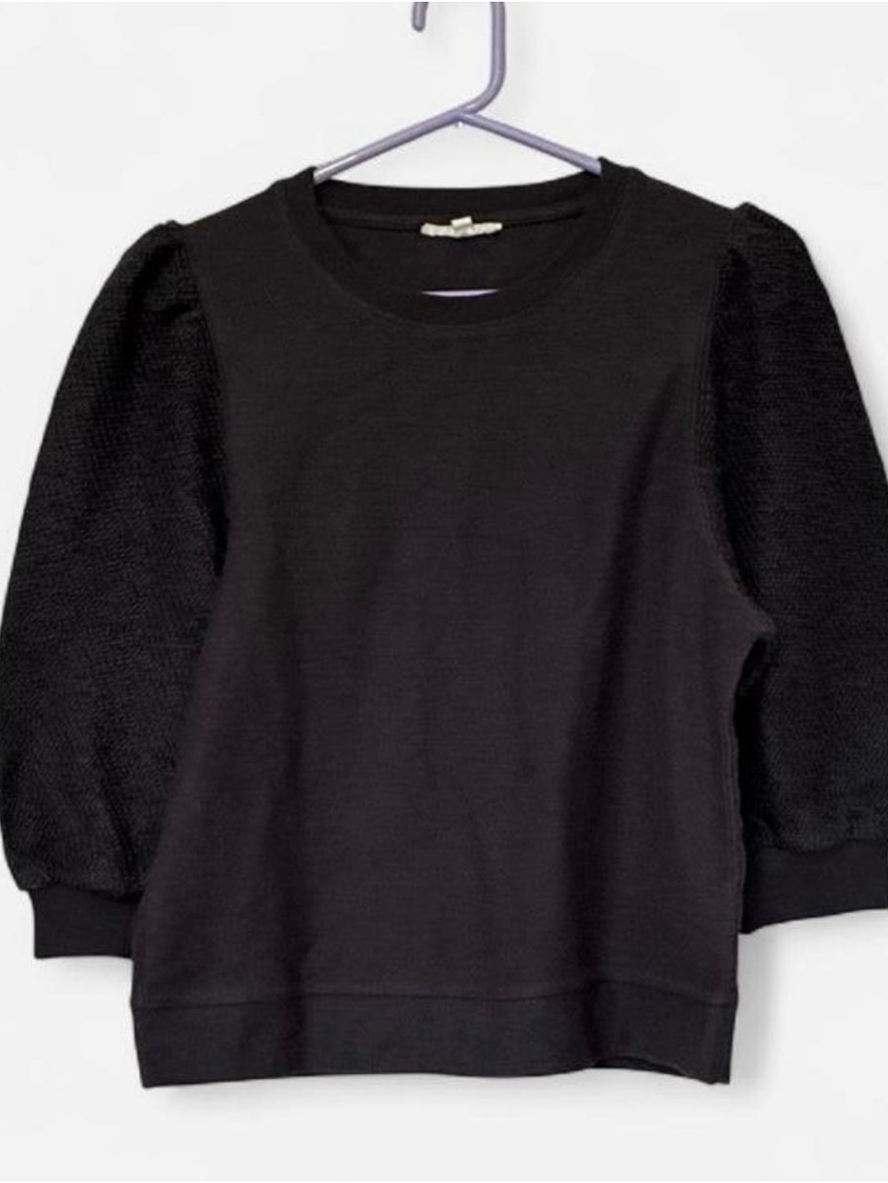Splendid women’s gray mixed-media sweatshirt size medium